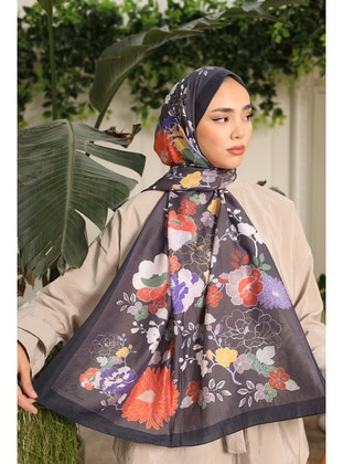 Multi Color - Shawl - Silk Home