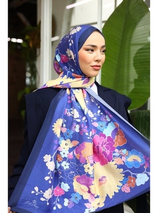 Multi Color - Shawl - Silk Home