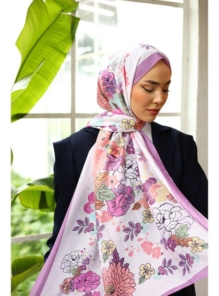 Multi Color - Shawl - Silk Home