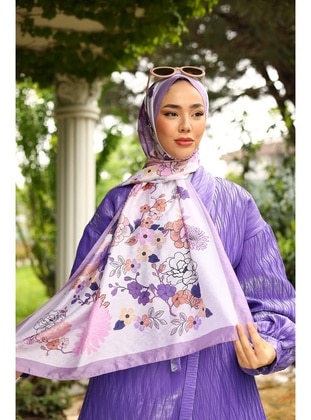 Multi Color - Shawl - Silk Home