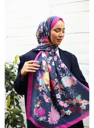 Multi Color - Shawl - Silk Home