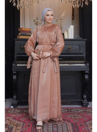 Camel - 1000gr - Modest Evening Dress - Hakimoda