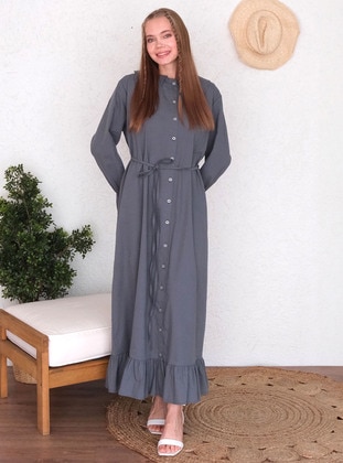 Anthracite - Modest Dress - Ceylan Otantik