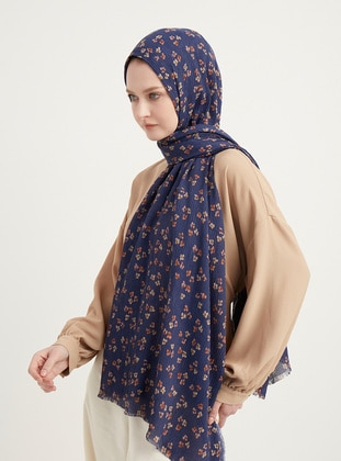 Navy Blue - Shawl - ŞALESS