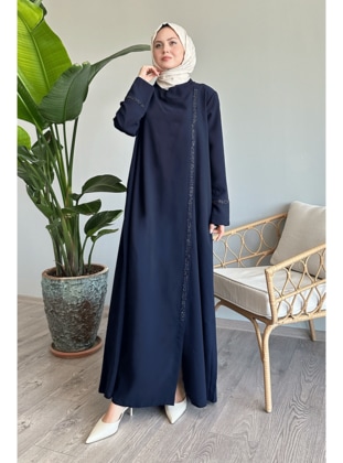 Navy Blue - Abaya - InStyle