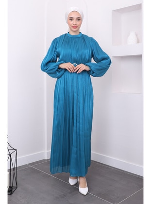 Green - Modest Evening Dress - İmaj Butik