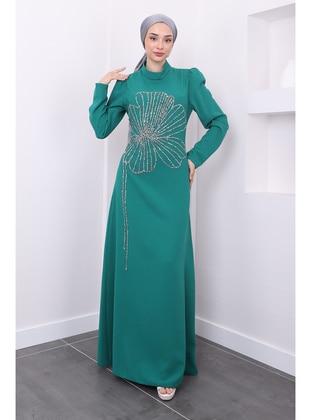 Emerald - Fully Lined - Modest Evening Dress - İmaj Butik