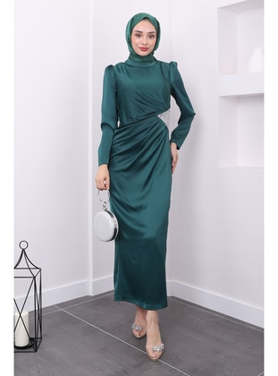 Emerald - Fully Lined - Modest Evening Dress - İmaj Butik