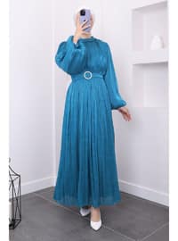 Green - Modest Evening Dress