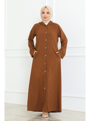 Brown - Modest Dress - Misskayle