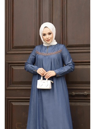 Dark Navy Blue - Modest Dress - Misskayle