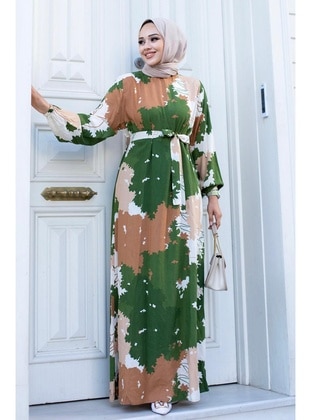 Green - Modest Dress - Misskayle