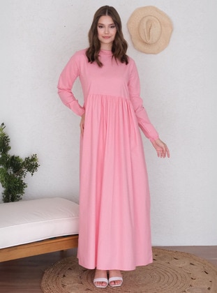 Pink - Modest Dress - Ceylan Otantik