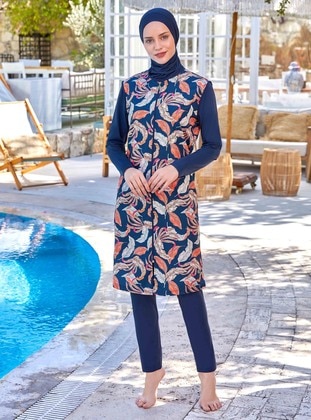 Dark Navy Blue - Burkini - Maresiva