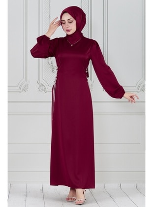 Burgundy - 1000gr - Evening Dresses - Sevitli