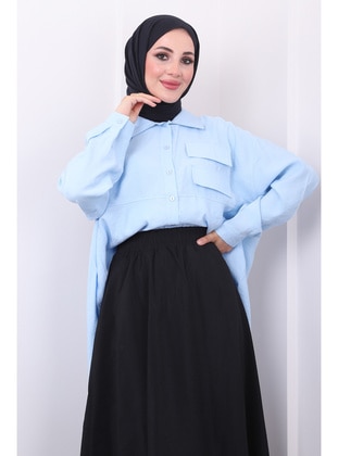 Baby Blue - Blouses - İmaj Butik