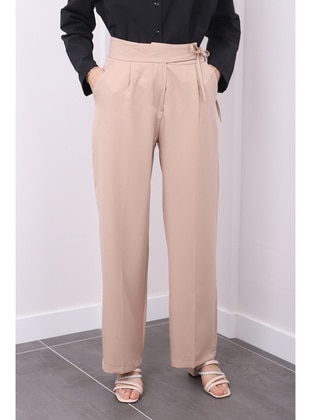 Beige - Pants - İmaj Butik