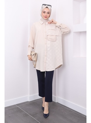 Beige - Tunic - İmaj Butik