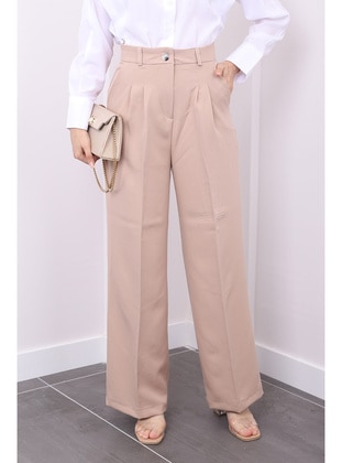 Beige - Pants - İmaj Butik