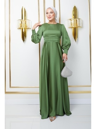 Light Green - Evening Dresses - Olcay