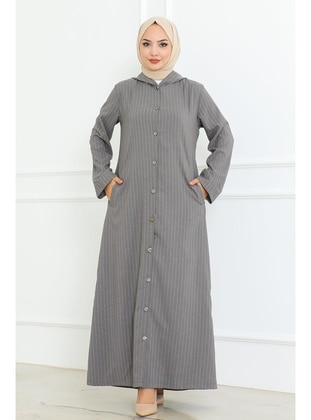 Grey - Modest Dress - Misskayle