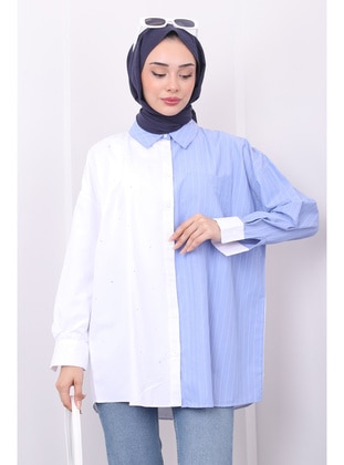 Blue - Blouses - İmaj Butik