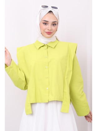 Olive Green - Blouses - İmaj Butik