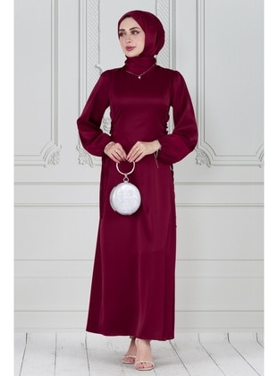 Burgundy - Evening Dresses - Sevitli