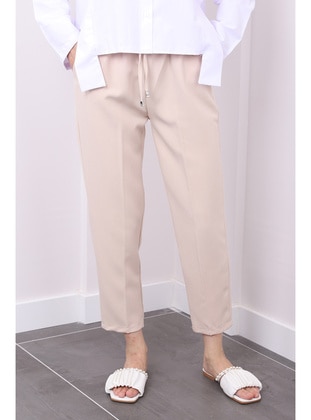 Beige - Pants - İmaj Butik