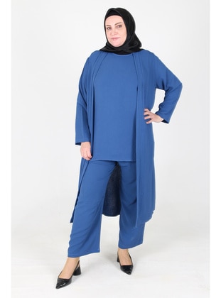 Indigo - Plus Size Suit - GELİNCE