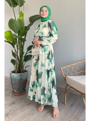 Green - Modest Dress - InStyle