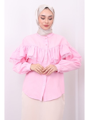 Pink - Blouses - İmaj Butik