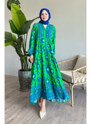 Green - Modest Dress - InStyle