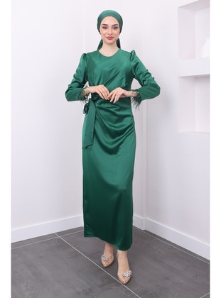 Emerald - Fully Lined - Modest Evening Dress - İmaj Butik