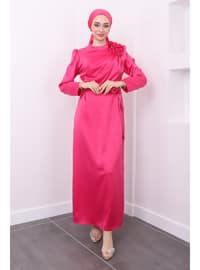 Fuchsia - Fully Lined - Modest Evening Dress