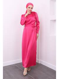 Fuchsia - Fully Lined - Modest Evening Dress