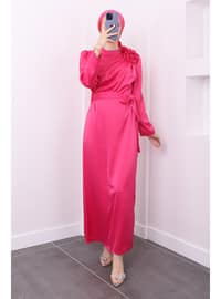 Fuchsia - Fully Lined - Modest Evening Dress