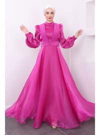 Fuchsia - Fully Lined - Modest Evening Dress