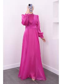 Fuchsia - Fully Lined - Modest Evening Dress