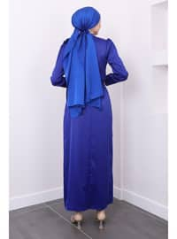 Saxe Blue - Fully Lined - Modest Evening Dress