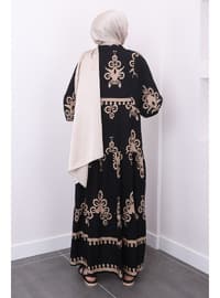 Black - Unlined - Modest Dress