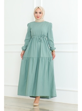 Mint Green - Modest Dress - Bestenur