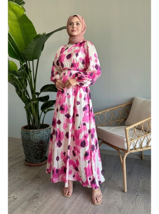 Fuchsia - Modest Dress - InStyle