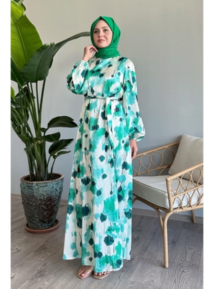 Green - Modest Dress - InStyle