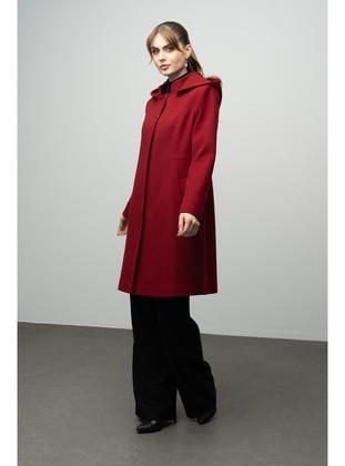 Burgundy - Coat - Olcay