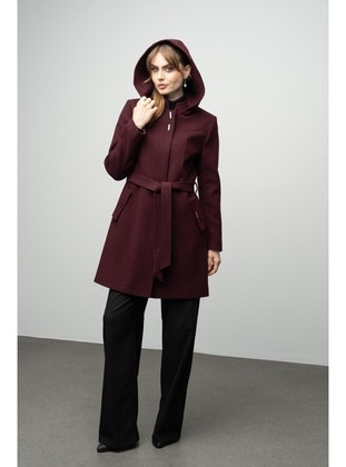 Light Maroon - Coat - Olcay