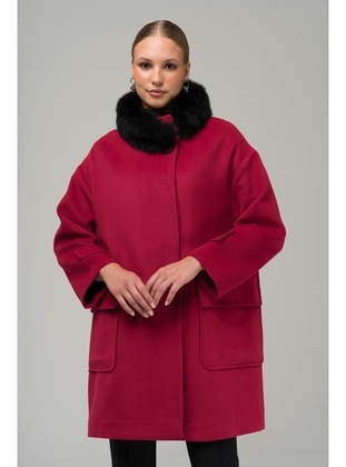 Burgundy - Coat - Olcay