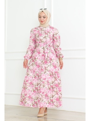 Powder Pink - Modest Dress - Bestenur