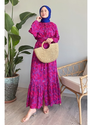 Fuchsia - Modest Dress - InStyle