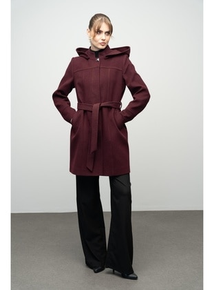 Light Maroon - Coat - Olcay